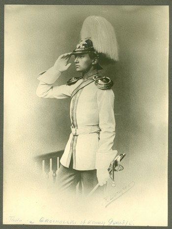 Tadeusz Grocholski (1839 – 1913) w konnej gwardii. Petersburg, ok. 1859 r.