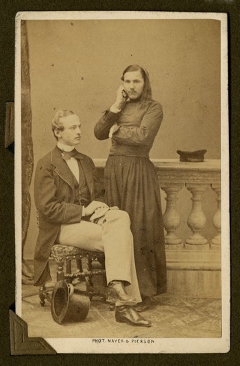 Tadeusz Grocholski (1839 – 1913) z kozakiem Demko Płaksijem, ok. 1860 r.